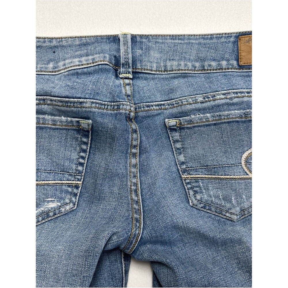 American Eagle Artist Crop Jeans Women’s 6 Low Rise Distressed Y2K - Picture 3 of 4